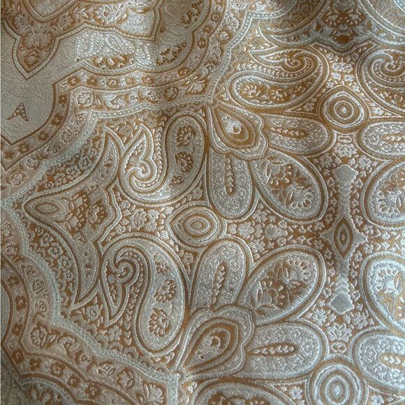 Tommy Bahama Gold Paisley 100% Silk Lined Pencil Skirt Size 6 - Picture 9 of 10